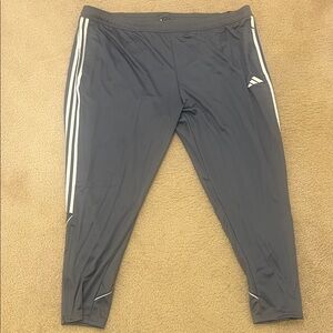 adidas Gray Sweatpants with White Stripes